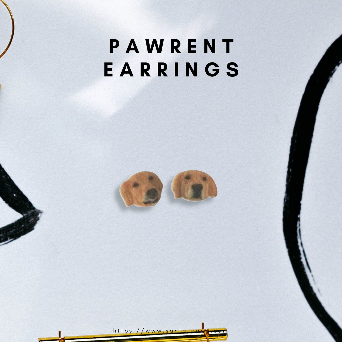 Pawrent Stud Earrings
